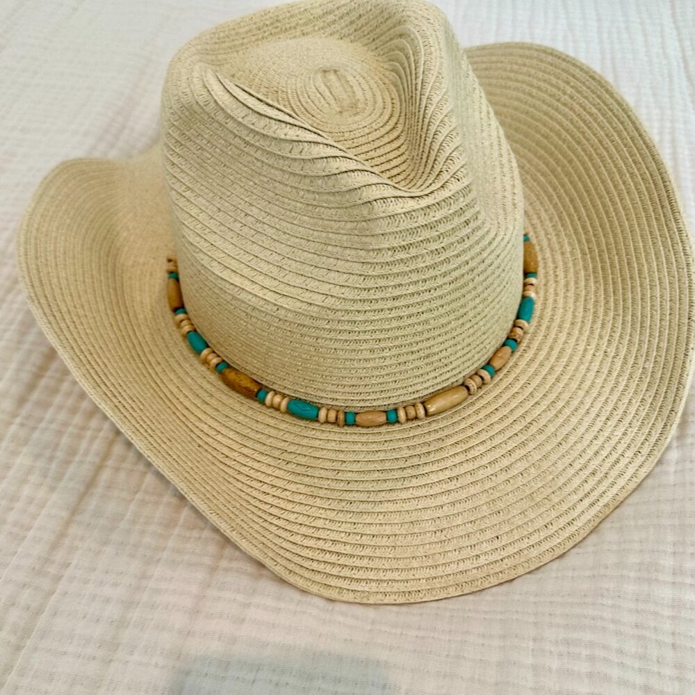 Orchid Love One Size Adjustable Straw Cowgirl Hat New With Tag